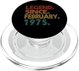 Photo Gallery legend since february 1975 men women 1975 birthday vintage popsockets popgrip per magsafe Photo Gallery legend since february 1975 men women 1975 birthday vintage popsockets popgrip per magsafe
