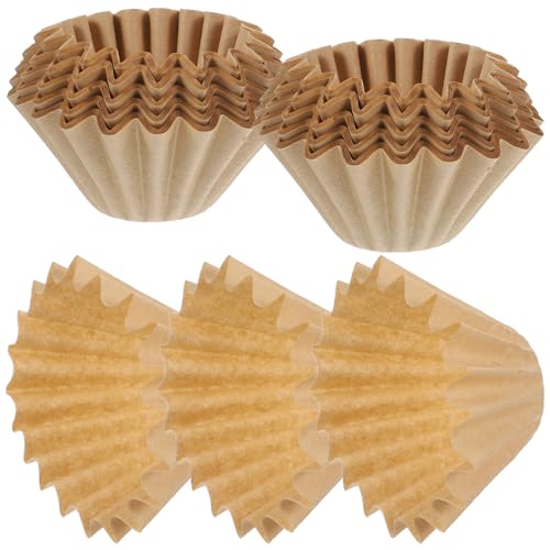 GALPADA 100個 入り 使い捨て 木繊維製 ドリップコーヒーフィルター コーヒーカップ用 ウェーブ型 ペーパーフィルター 油と微粒子除去で 雑味