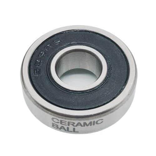 1pcs 608-2RS/609-2RS-Ceramic Bicycle Hub Bearing ABEC-3 Chrome Steel Rubber Sealed Ceramic Balls Bearings 608/609 Accessories(609-2RS-CERAMIC)