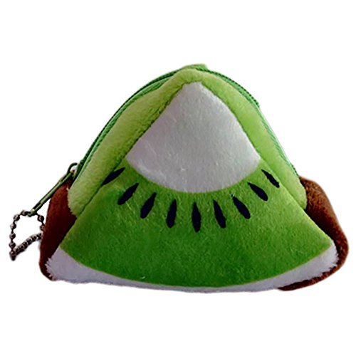 Preisvergleich Produktbild Joyfeel buy 1 Stück Reißverschluss Geldbörse Damen Kleine Brieftasche Kosmetiktasche Münzen Beutel Kiwi Form Münzbörse für Frauen Kind