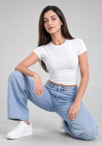 Image of Wear Your Opinion Women's Cuddle Tee Fitted Top Tshirt Short Sleeve Round Neck Soft Fabric