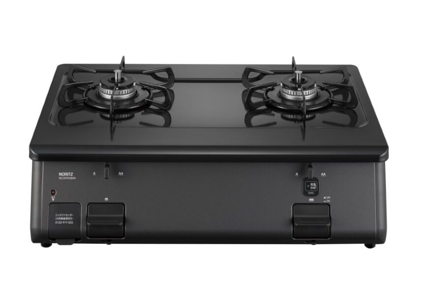 Amazon.co.jp: ノーリツ ガスコンロ プロパン 2口 NLC2296QBAR 【右 