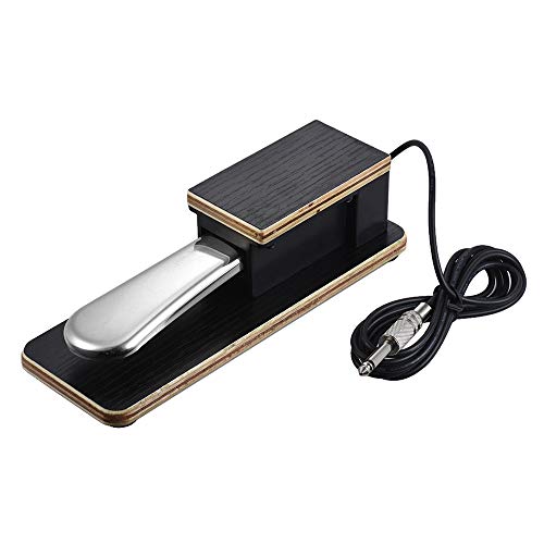 Festnight Universal Piano Sustain Pedal Pedal Teclado Pé Pedal 6.35mm Plug para Casio Yamaha Roland