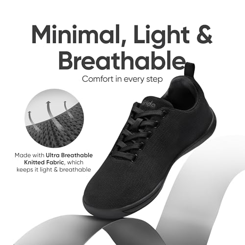 Image of Frido Cloud Comfort Lace-up Shoes for Men | Lightweight Sports Shoes with Zero-Drop Design & Wide Toe Box | Breathable Knit Running Shoes for Man | Casual Sneakers