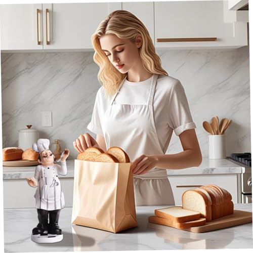 Estatua Chef Gordito Decoración Cocina Resina miniatura 6