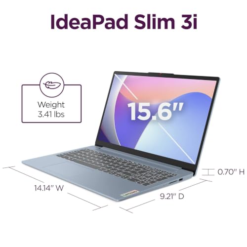 Image of Lenovo 15.6 inch FHD Laptop, 8GB LPDDR5, 128GB Storage, Microsoft 365 Personal