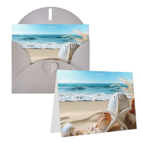 Cartes de vœux de mariage et remerciements au design marin et naturel