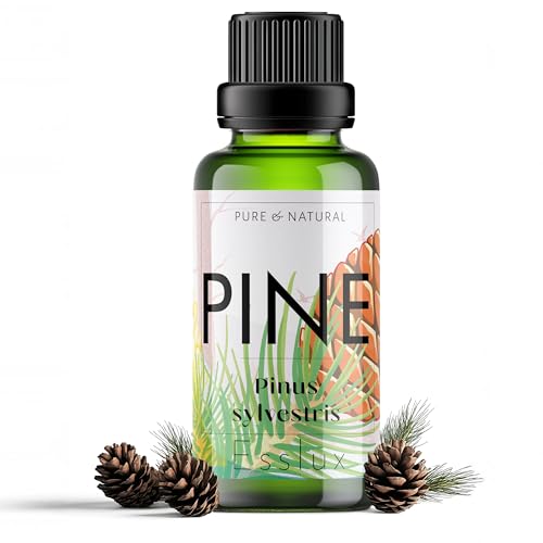 Image of Esslux Pine Essential Oil for Diffuser - 100% Pure & Natural | Invigorating Fall Pine Aroma for Candle Making, Soap Making & DIY Projects | Perfect for Aromatherapy & Refreshing Spaces, 30 ML