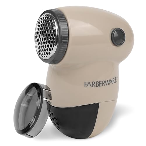 Image of Farberware Fabric Shaver & Lint Remover for Clothing, Small, Portable