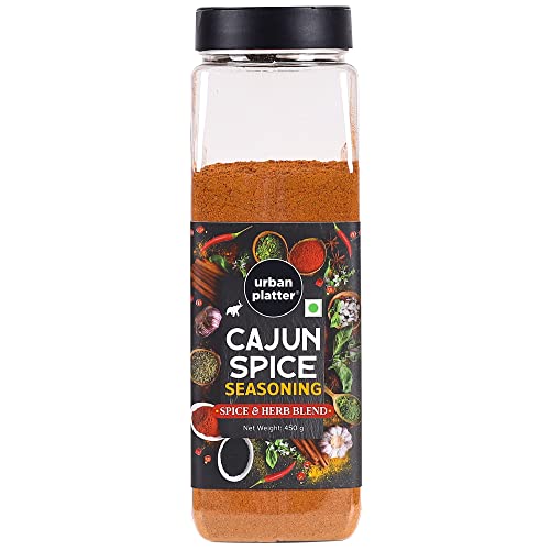 Urban Platter Cajun Spice Seasoning, 450g (Bold Blend of French, African and Southern American Flavours | Spicy and Aromatic | Great for Fries, Grills and Stir-Fries)