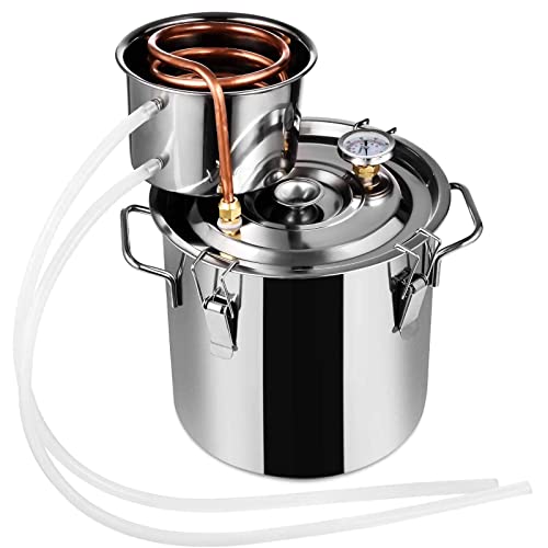  ANZAGA Kit distillatore di Oli Essenziali, Produzione ed Estrazione di Olio di distillazione a Vapore,12 l/3 Gal