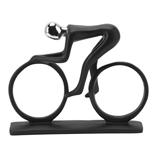 Jenngaoo Statuetta per Ciclisti, Statua Decorativa di Bicicletta Ornamento decorativo per bicicletta in Resina Arredamento per Appassionati di Bici Tema ciclismo Decorazioni per la Casa