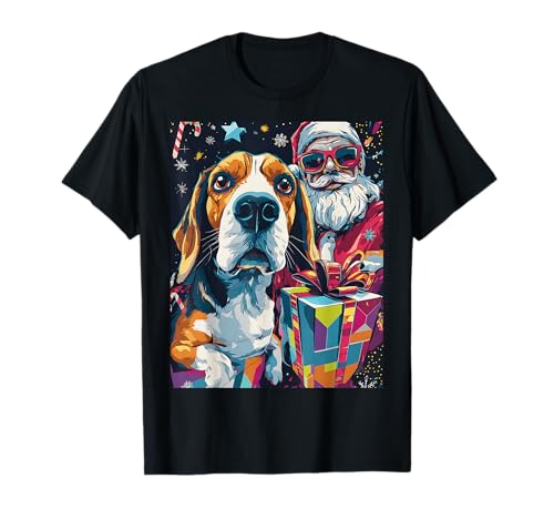 A great Christmas design for Beagle owners, dog parents, and families. Ideal for holiday parties, winter gatherings, Christmas photos, festive celebrations, and anyone who loves adorable dog-themed holiday art.