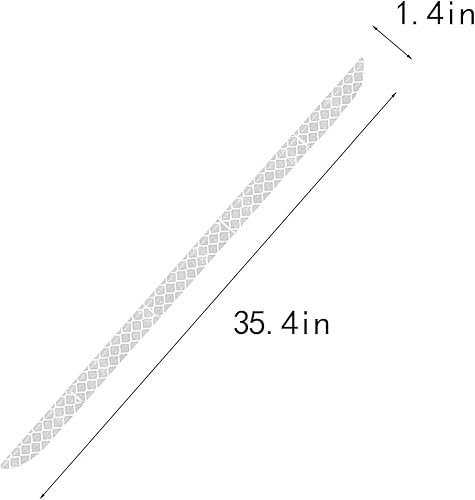 Miniatura 6 de Cobertura protectora para parachoques trasero de coche, adhesivo reflectante antiarañazos, protector de advertencia reflectante para auto SUV y