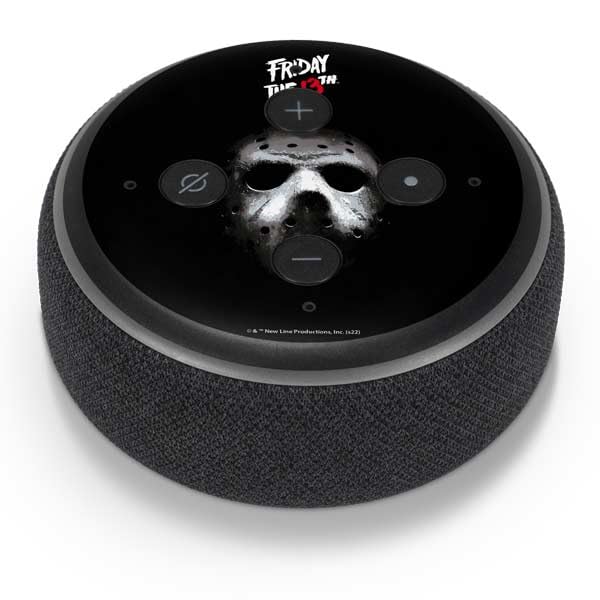 Skinit Decal Audio Skin Compatible with Amazon Echo Dot 3 - Officially Licensed Warner Bros Friday The 13th Jason Voorhees Design
