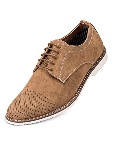 Marino Men's Oxfords Casual Dress Shoes - Comfortable and Breathable Premium Leather Shoe with Rubber Sole