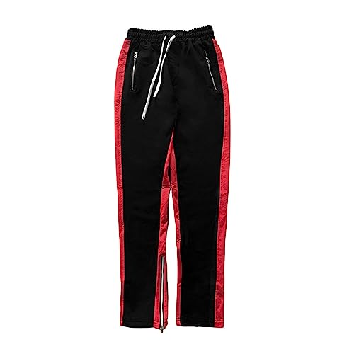 Pantalones deportivos ajustados elásticos con bolsillos con cremallera para running de hombre