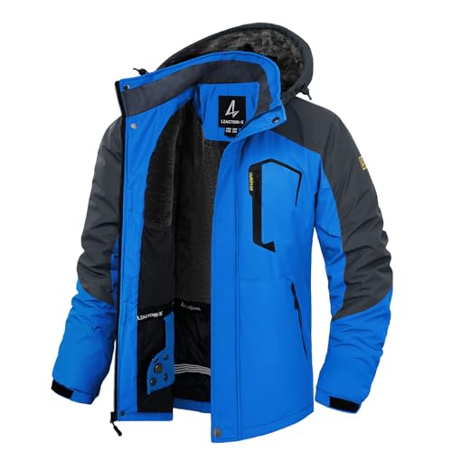 Image of Mens Winter Coats Ski Snowboard Jacket Down Waterproof Coat | Warm Jacket, Insulated Jacket, Cold Weather Jacket, Heavy Jackets, Winter Parka, Windproof Coat, Hiking, Camping, Working