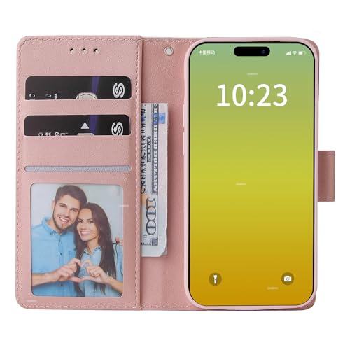 Étui portefeuille iPhone 15 Plus en cuir pour vos déplacements urbains