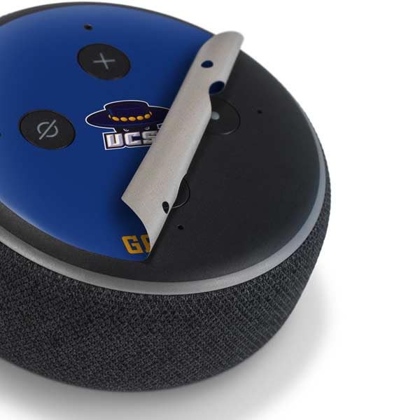 Skinit Decal Audio Skin Compatible with Amazon Echo Dot 3 - Officially Licensed University of California-Santa Barbara UCSB Gauchos Blue Design
