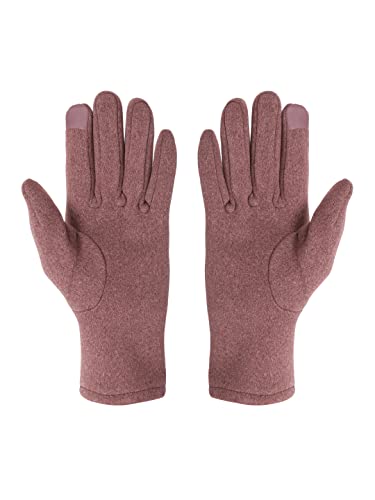Image of FabSeasons Slim warm Winter Gloves For Women, with velvet lining inside for cold weather, Touchscreen enabled index finger, also ensures a Smooth Driving /Riding Experience