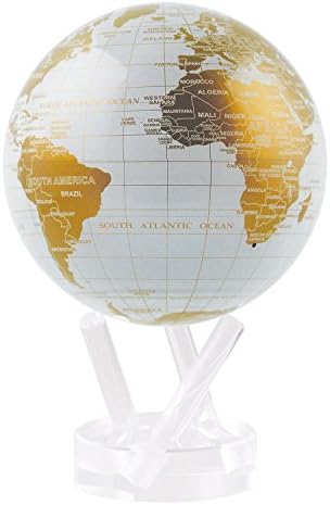MOVA Globe Metallic White and Gold 4.5"