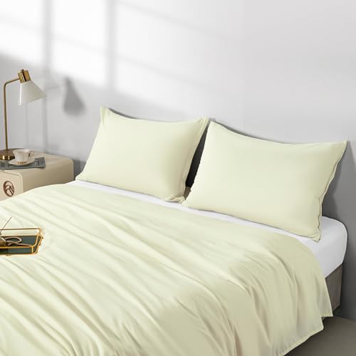 Image of 2 Pack Microfiber Zipper Pillowcases, Soft Comfortable Not Shrink Beige Pillow Case, Standard Pillow Cases Set of 2 (20x26 Inches)