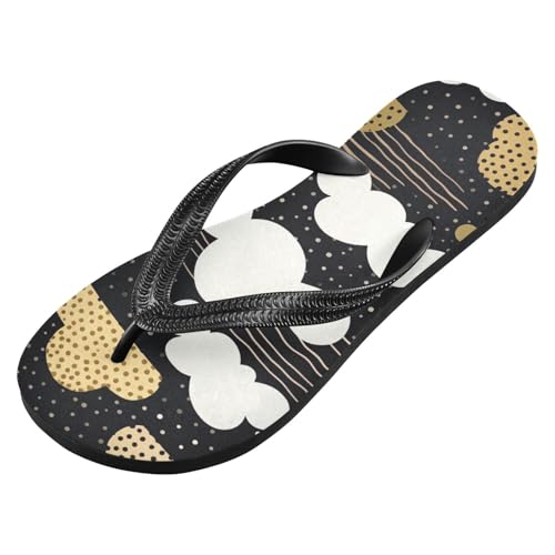White Gold Cloud Beach Summer Casual Flip Flop Sandals Non-Slip Quick Dry for Women Men 214B2597