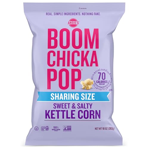 15% coupon - Angie's BOOMCHICKAPOP Sweet and Salty Kettle Corn Popcorn, 10oz
