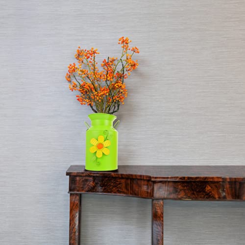Pot à lait rustique pour déco de table de ferme et balcon fleuri - 6