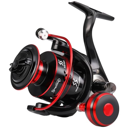 Moulinet de pêche léger ultra lisse Sougayilang 5000 rouge puissant