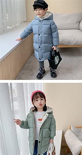 Kids Boys Girls Winter Warm Hooded Puffer Down Jacket Lightweight Windproof Padded Warm Coat Outerwear3