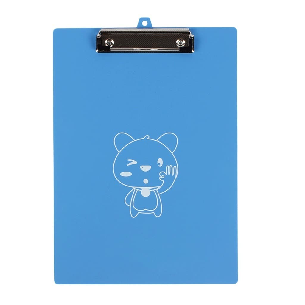 klipboard Schowek Plastikowy Office A4 Rozmiar Memo Clip Boards Wieszany Klips Niski Profil do biura, School, Sala Classroom do biura i domu (Color : A)