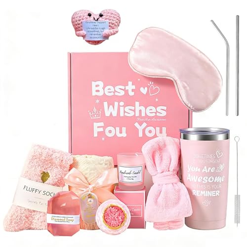 Caja de Regalo para Mujer, Regalo de Cumpleaños para Mujeres, Cesta Pack Personalizados, Paquete de Cuidado Personal, Regalos de Agradecimiento para Mamá, Esposa