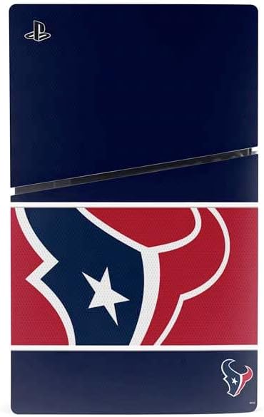 Skinit Decal Gaming Skin Compatible with PS5 Slim Disk Bundle - Officially Licensed NFL Houston Texans Zone Block Design