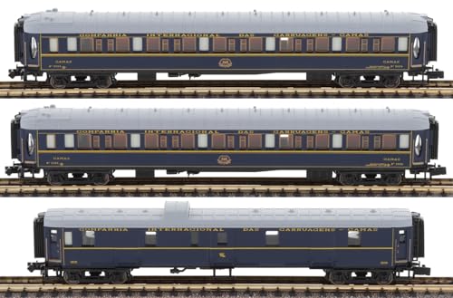 3x carrozze passeggeri RENFE, set di 3 unità CIWL \