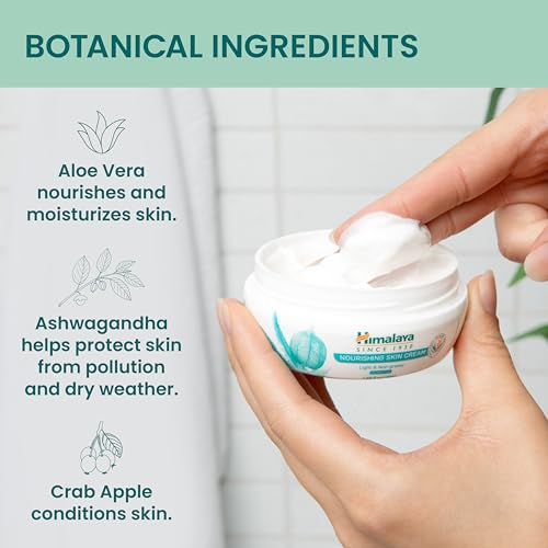 Himalaya Nourishing Skin Cream with Aloe Vera and Winter Cherry (Ashwagandha), Face Cream, 1.69 oz, 50 ml