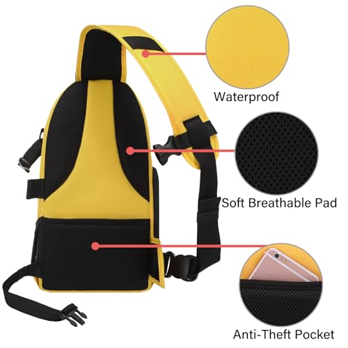 image for MOSISO Camera Sling Bag, DSLR/SLR/Mirrorless Camera Case Shockproof Ph