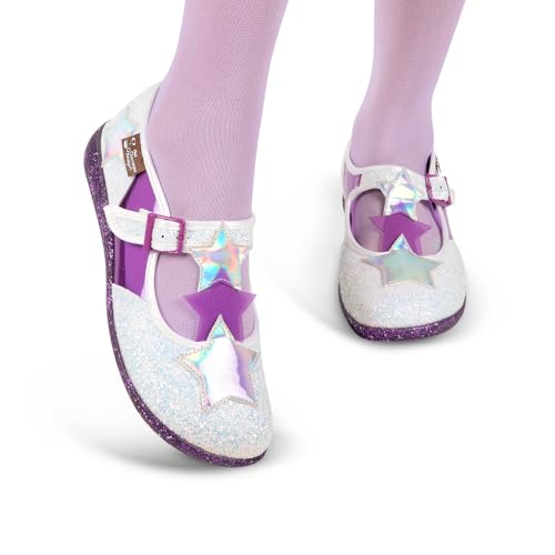 Image of Hot Chocolate Design Women's Mary Jane Flat Shoes - Mary Jane Flat Dress Shoes with Non-Marking Rubber Sole Adjustable Buckle-Strap, Adjustable Buckle-Strap and Cushioned Inner Sole with Arch Support