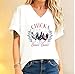 SMQIZR Chicka Boom Boom Shirt 4th of July Chicken V-Neck Shirt Patriotic Rooster Tee