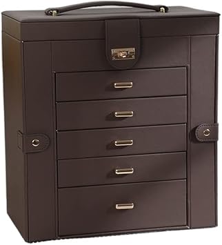 Cosmetics Storage Box Display Box Shelf Multifunctional Leather Jewelry Storage Box Large Capacity Multilayer Drawer Jewelry Storage