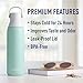 Brita Stainless Steel Premium Filtering Water Bottle, BPA-Free, Reusable, Insulated, Replaces 300 Plastic Water Bottles, Filter Lasts 2 Months or 40 Gallons, Includes 1 Filter, Glacier - 20 oz.