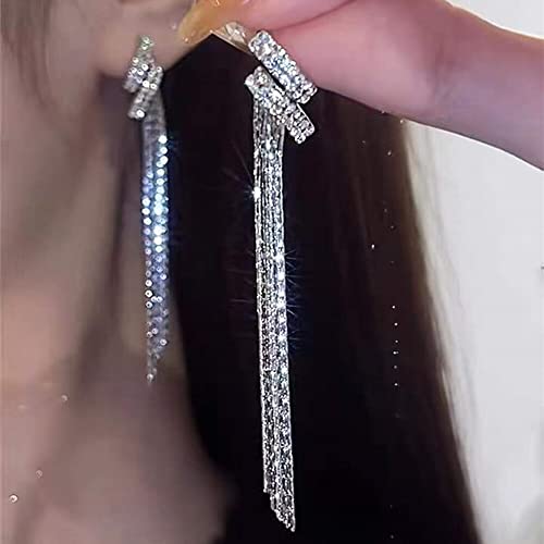 Boucle d'oreille zircon brillant avec crochet d'oreille perle pour vos soirées