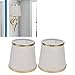 Lampshade, 2PCS E14 Screw Chandelier Tools Fabric Lampshade European Style Lamp Shade Wall Lamp with Gold Color Edging for Wall Table Floor Home