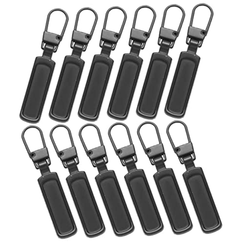 DOITOOL Practical Zipper Pullers Set 12pcs Replacement Pull Tab for Garments Shoes Coats