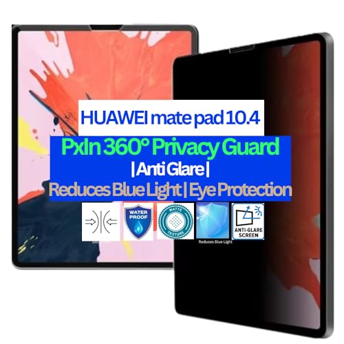 Image of Pxin Tablet Privacy Guard compatible with HUAWEI mate pad 10.4 | Screen protector | Anti-Glare | Blue light filter | 360 degree Anti Spy | Eye Protection