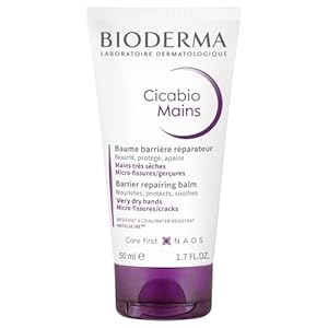 Bioderma Cicabio Mains- Repairing Barrier Balm- Nourishes, Protects, Soothes very Dry Hands.