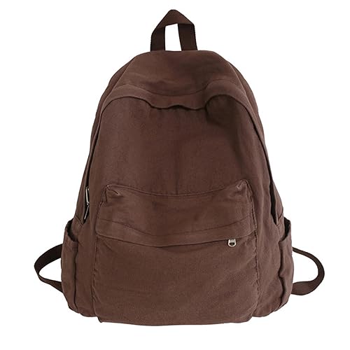 Mochila escolar de lona versátil para la universidad y el trabajo diario