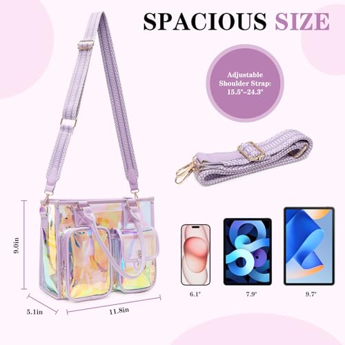 Bolso Tote Clear 12x12x6 PVC Transparente miniatura 3