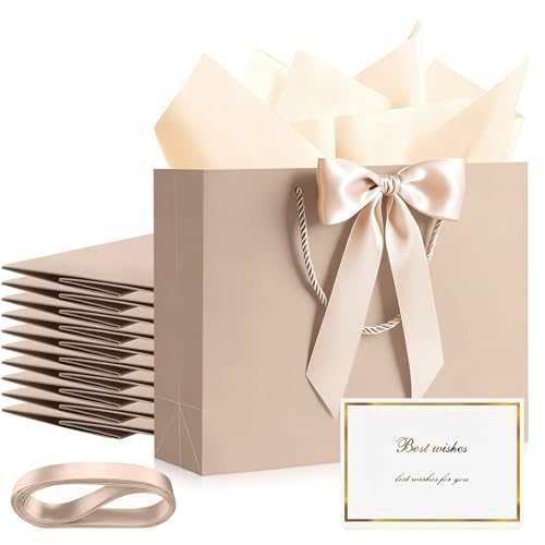 Sacs cadeaux en vrac champagne pour emballer vos présents de Noël